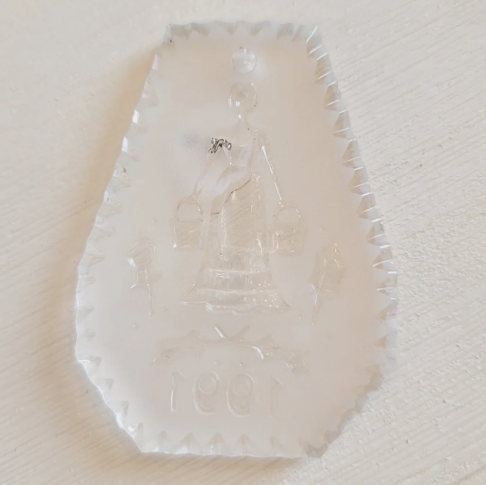 Vintage Waterford Crystal 1991 Christmas Ornament